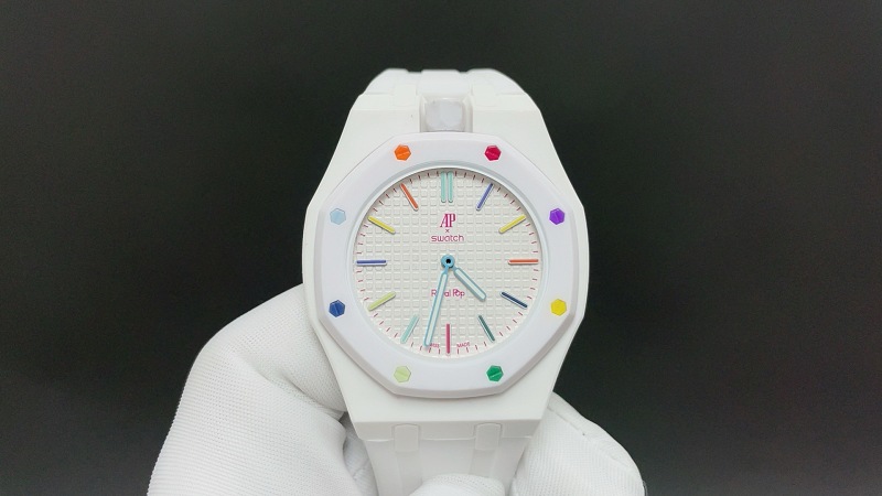 Swatch × Ap Royal Pop Huit Blanc 6