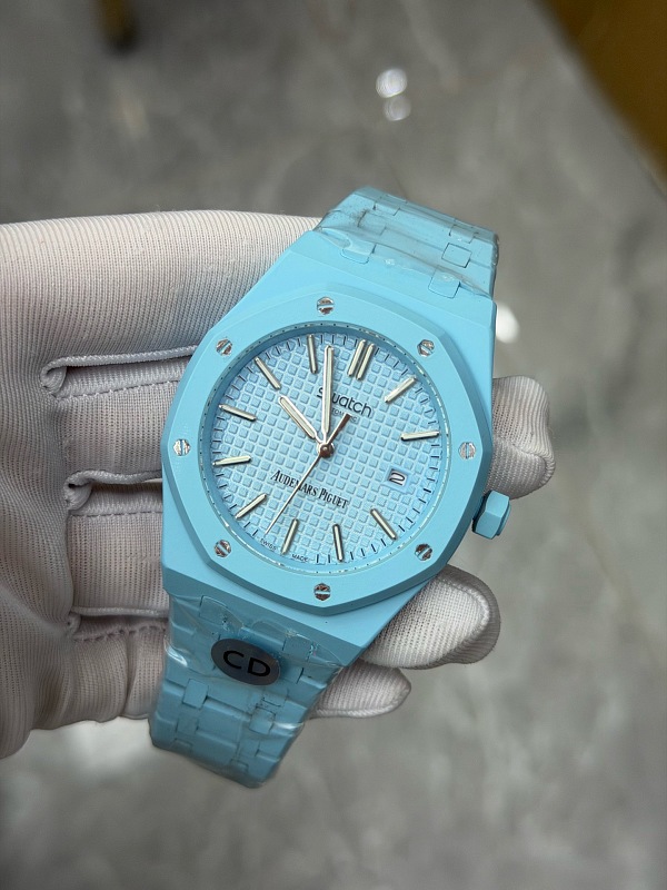 AP×Swatch Auto Battery Ice Mist Blue 3