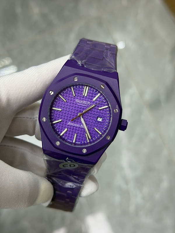AP×Swatch Auto Battery Dark Purple 3