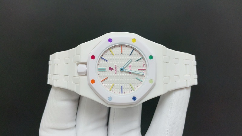 Swatch × Ap Royal Pop Huit Blanc 4