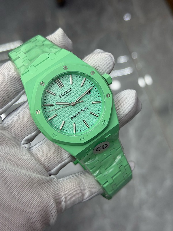 AP×Swatch Auto Battery Mint Green 6