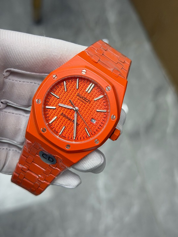 AP×Swatch Auto Battery Hermes Orange 3