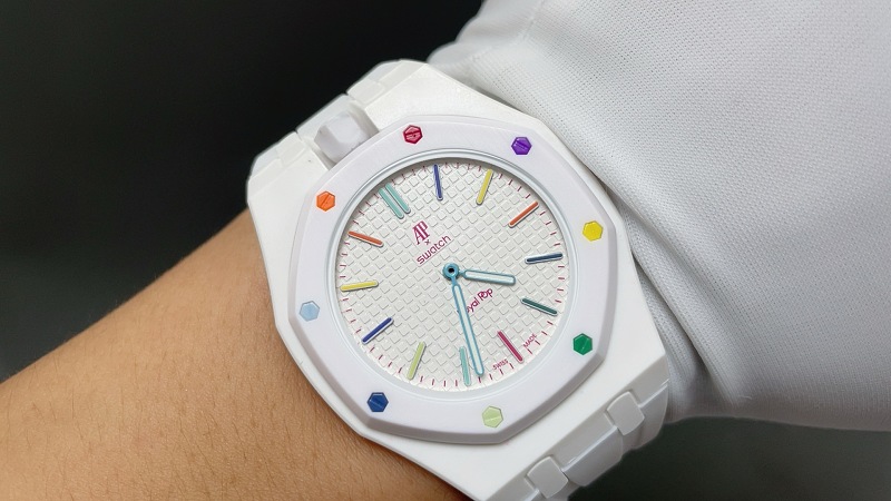 Swatch × Ap Royal Pop Huit Blanc 8