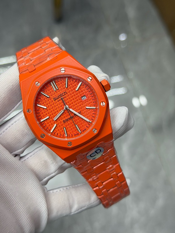 AP×Swatch Auto Battery Hermes Orange 5