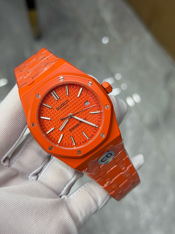 AP×Swatch Auto Battery Hermes Orange 2