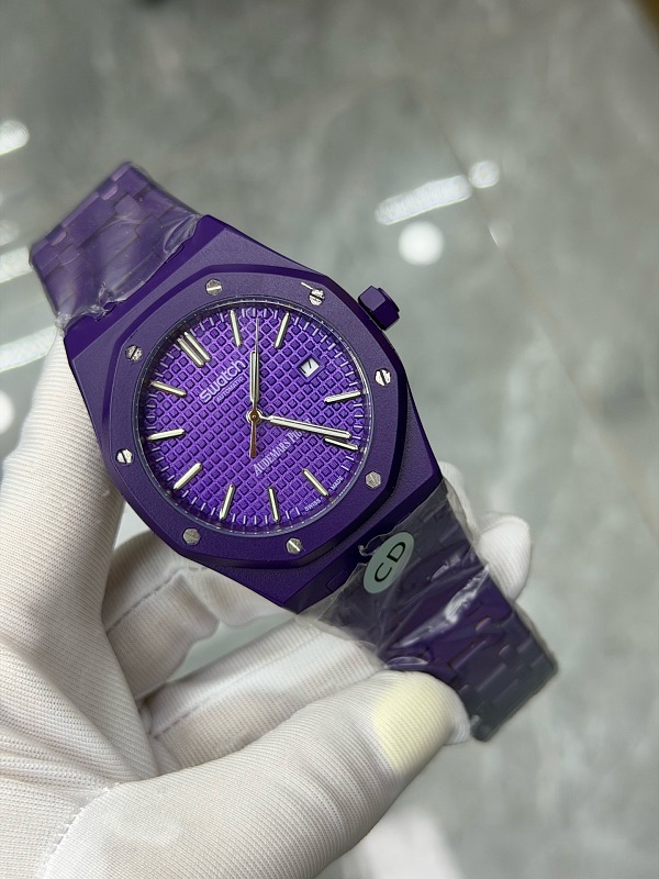 AP×Swatch Auto Battery Dark Purple 2