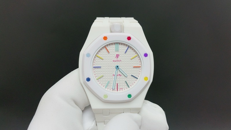Swatch × Ap Royal Pop Huit Blanc 3
