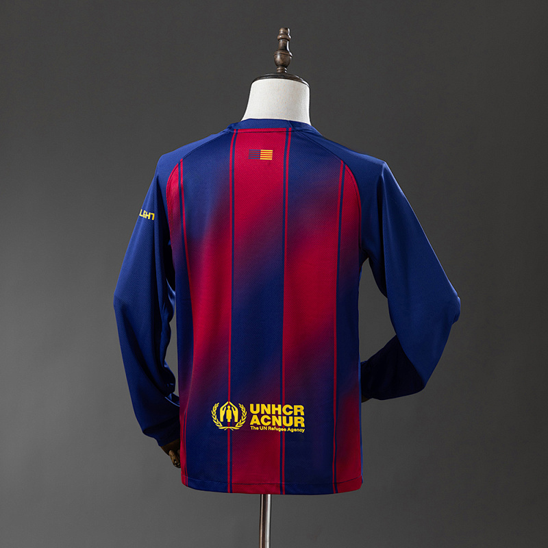 wanban-Barcelona 25/26 Home Long Sleeve Jersey
