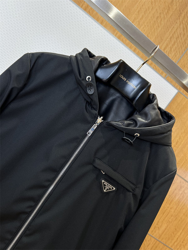 Double-Sided Hooded Leather Jacket · 5