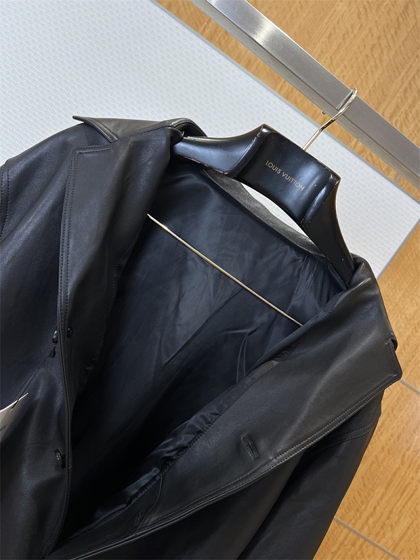 Collared Leather Jacket · 6