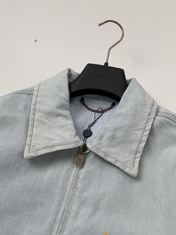 Embroidered Zip Denim Jacket 9