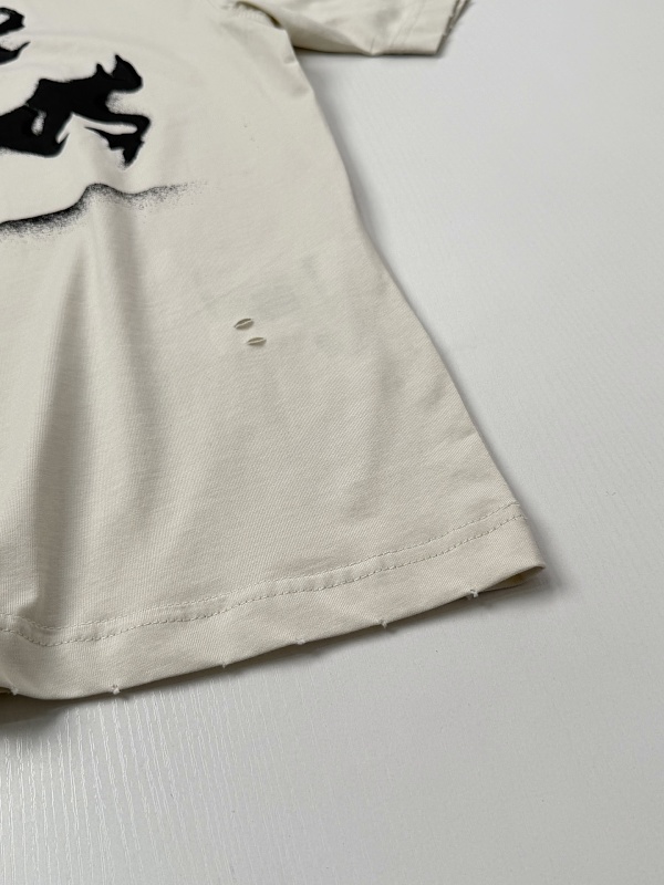 Letter Distressed Short Sleeve T-Shirt 4