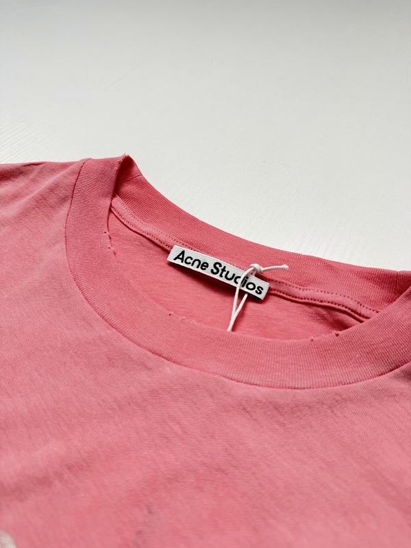 Distressed Blurred Letter Print Long Tee · 2