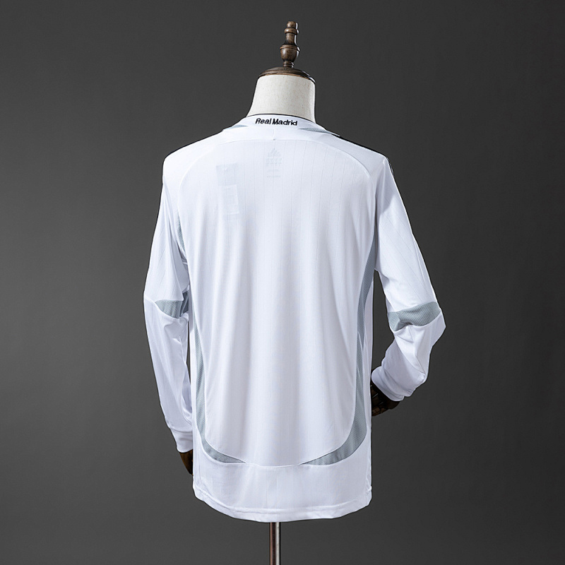 wanban-Real Madrid 2006/07 Home Long Sleeve Retro Jersey