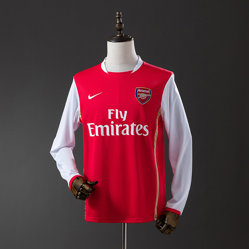wanban-Arsenal 06/07 Home Long Sleeve Retro Jersey · 2