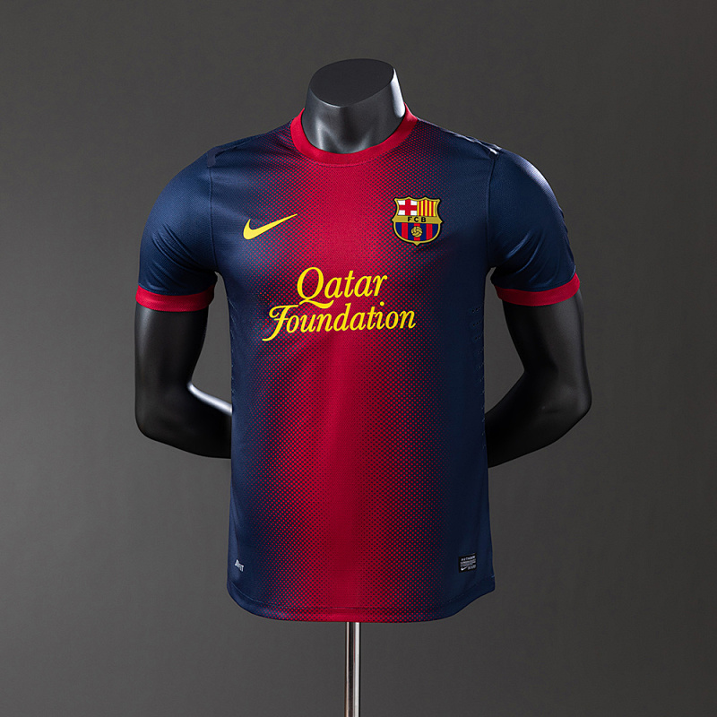 wanban-Barcelona 12/13 Home Player Version Retro Jersey · 3