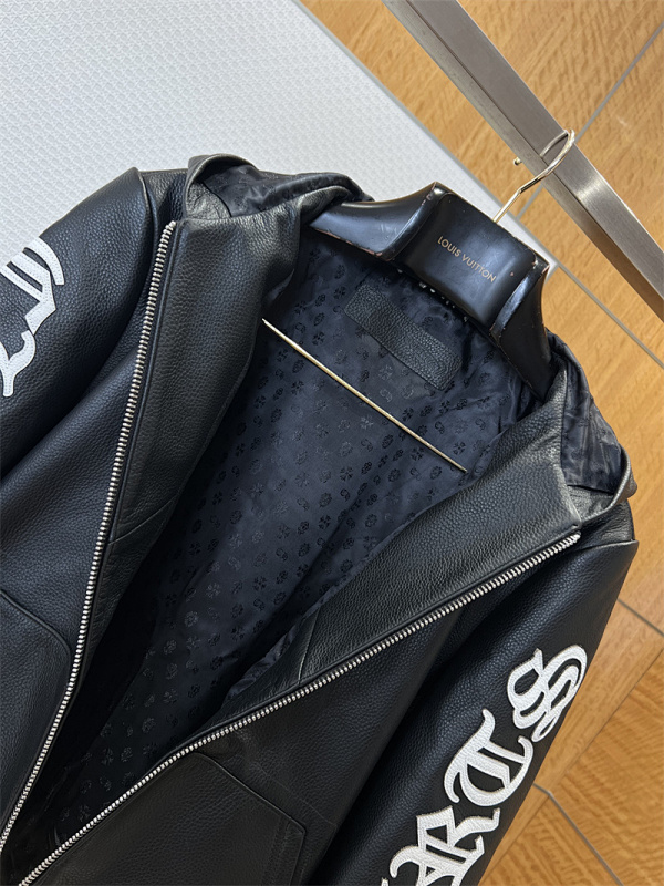 Dark Style Hooded Leather Jacket · 6