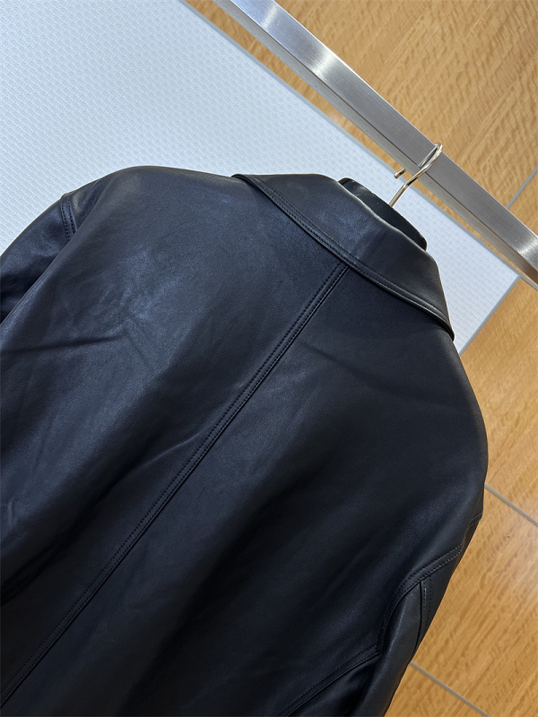 Collared Leather Jacket · 5