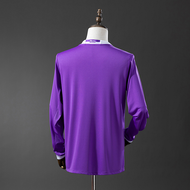 wanban-Retro Long Sleeve Real Madrid 16/17 Away