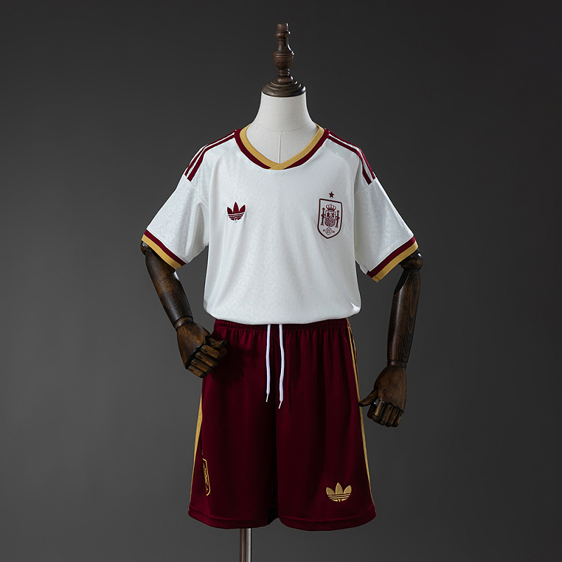 Spain 2026 Away Kids Kit Jersey Size · 2