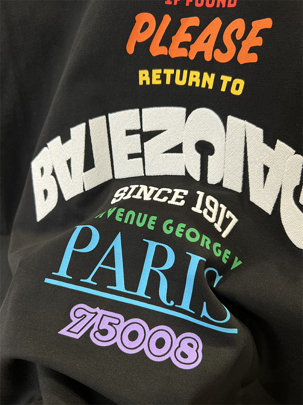 Embroidery Print Short Sleeve T-Shirt 3