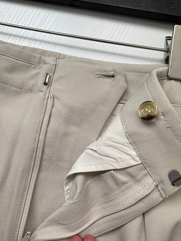Metal Buckle Belt Wide Leg Trousers 4