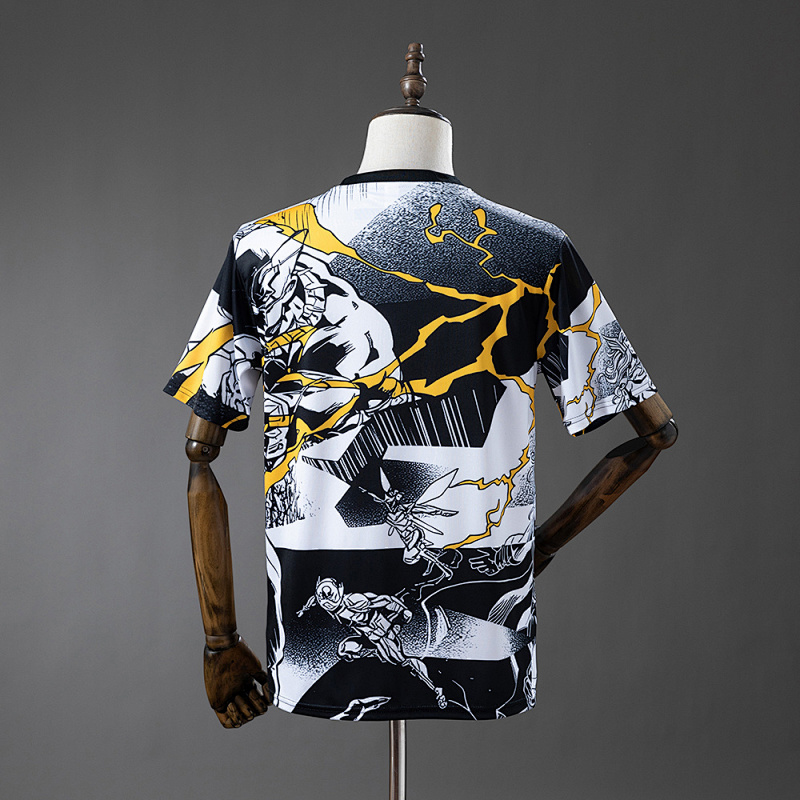 wanban-Real Madrid 25/26 Avengers - Pre-Match Black And White Jersey · 2