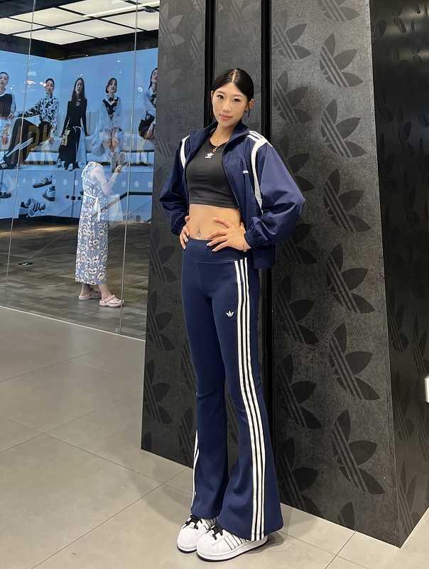 Adidas Trefoil Three Stripe Flare Leggings 3