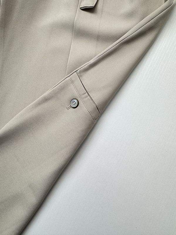 Metal Buckle Belt Wide Leg Trousers 9