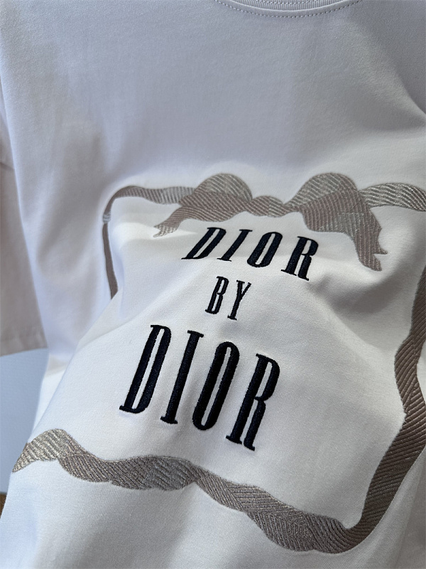 Bow Frame Embroidery Short Sleeve T-Shirt · 5