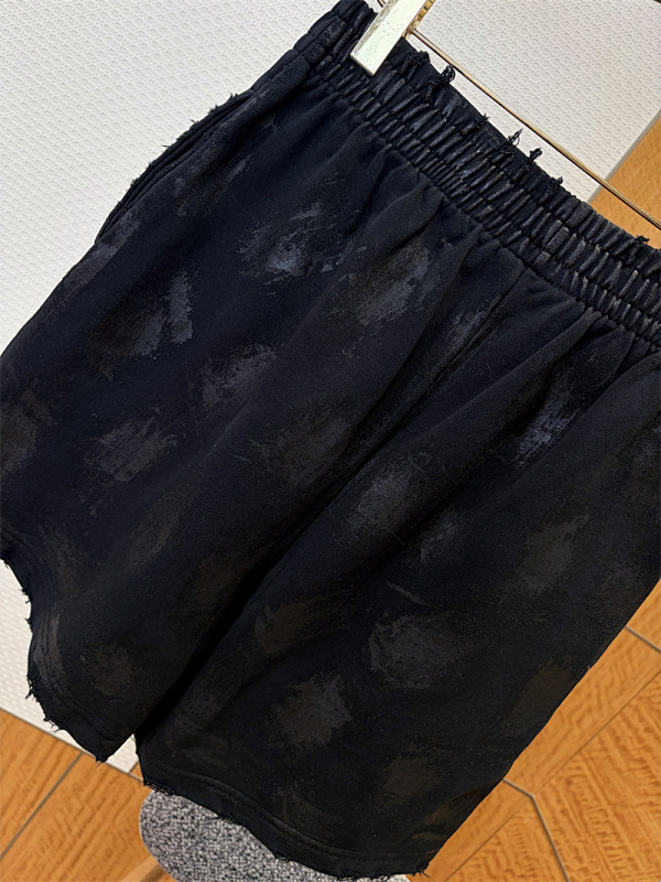 AF-526-旧毛边抽绳短裤 · 3