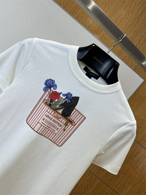 Floral Print Crew Neck Tee 8
