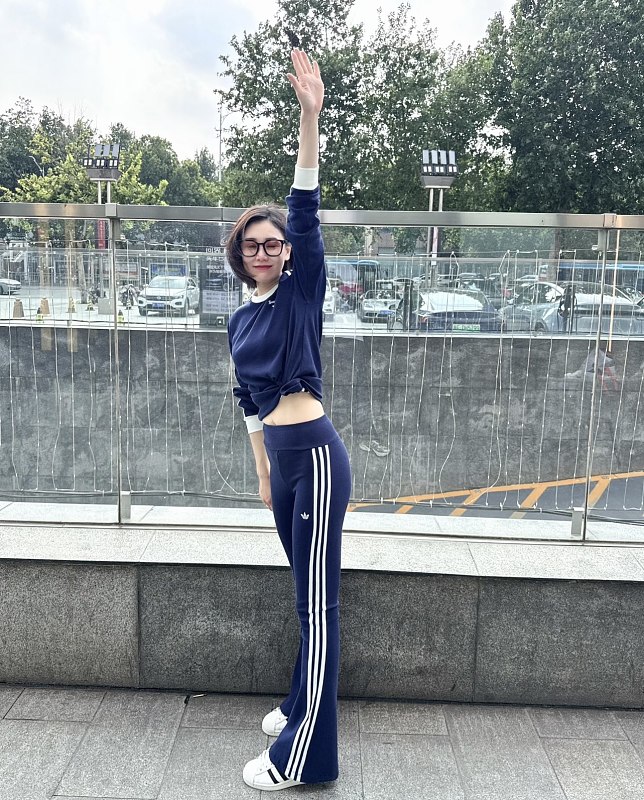 Adidas Trefoil Three Stripe Flare Leggings 6