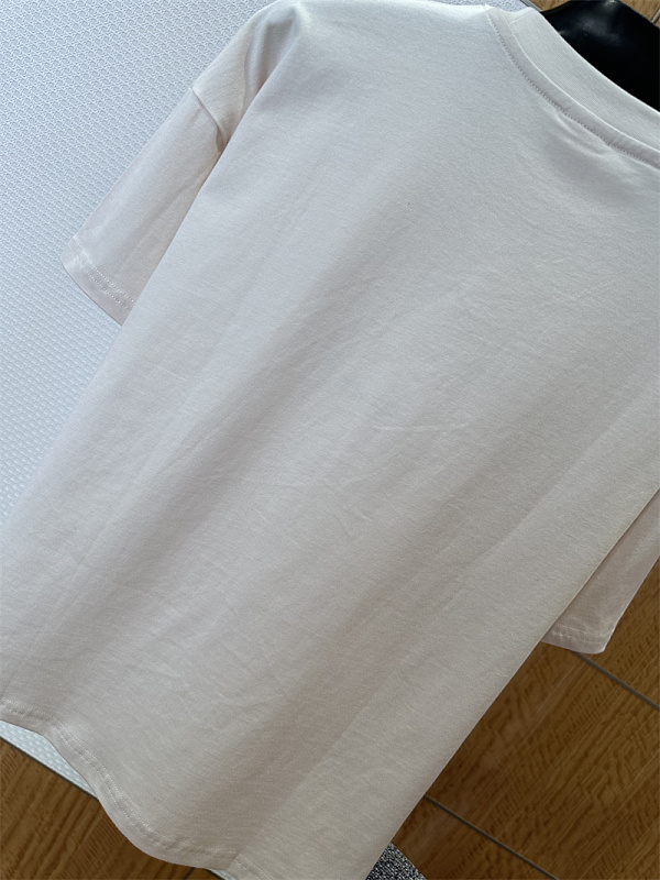 Bow Frame Embroidery Short Sleeve T-Shirt · 3
