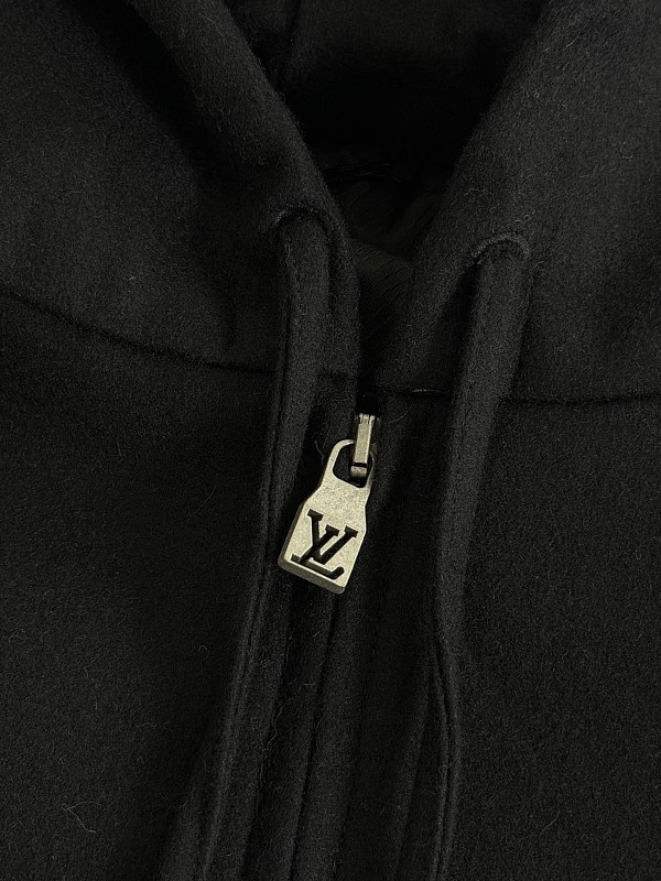 Wool Blend Hooded Zip Jacket 8