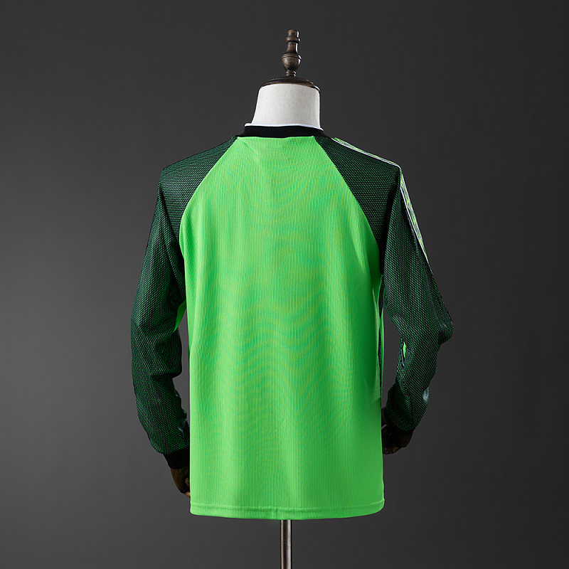 wanban-M-U 1998/99 Goalkeeper - Green Long Sleeve Retro Jersey · 2
