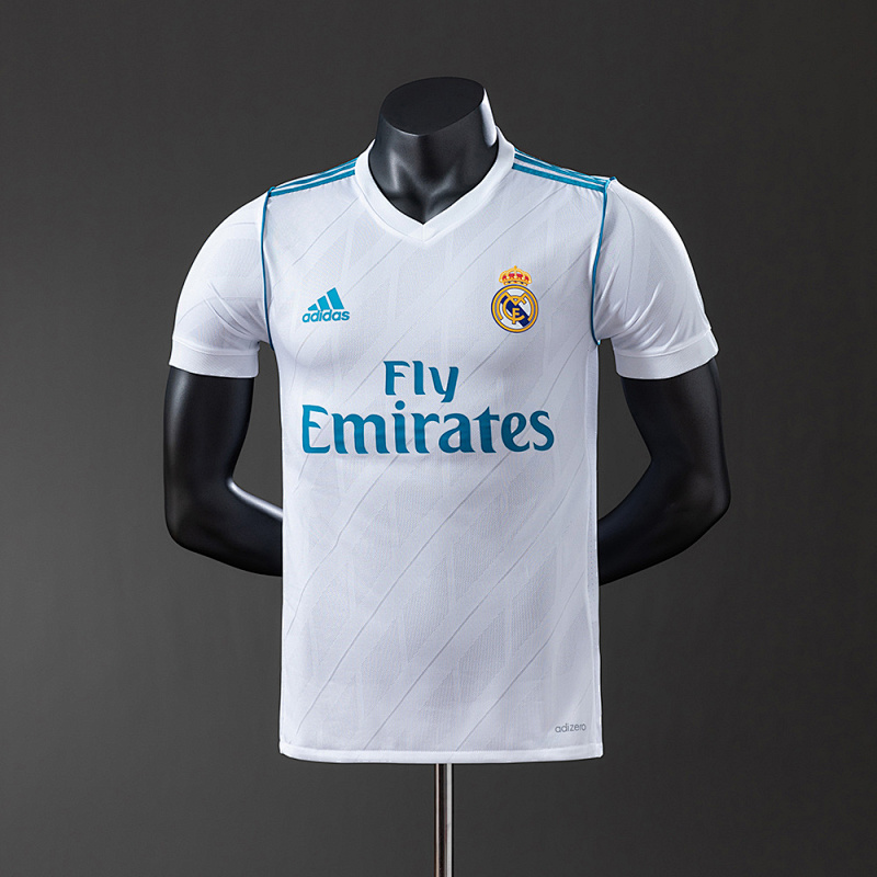 wanban-Real Madrid 17/18 Home Player Version Retro Jersey · 3