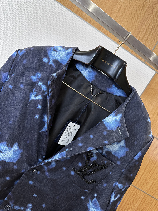 Tie-Dye Floral Collarless Blazer · 6