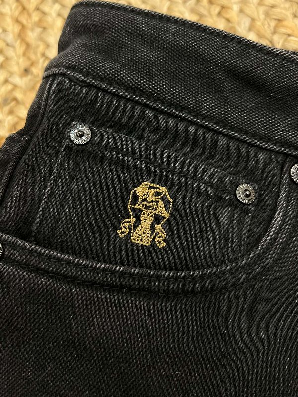 Slim-Fit Denim Pants · 6