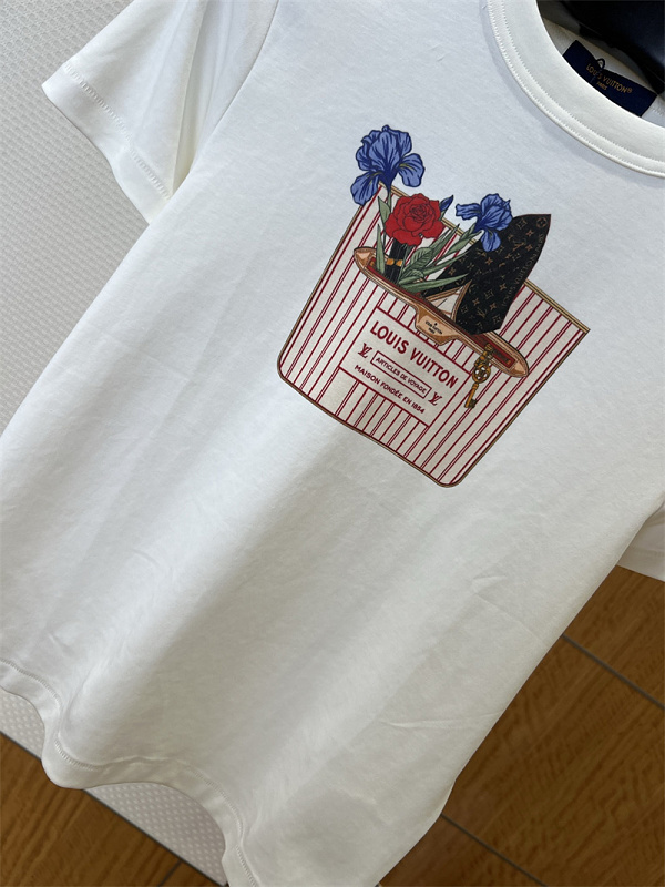 Floral Print Crew Neck Tee 7
