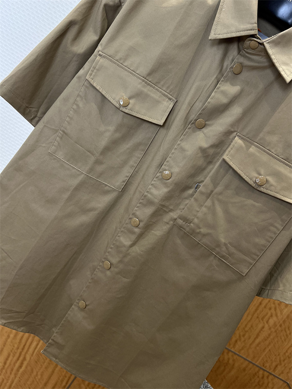 Embroidered Short Sleeve Shirt Jacket · 5