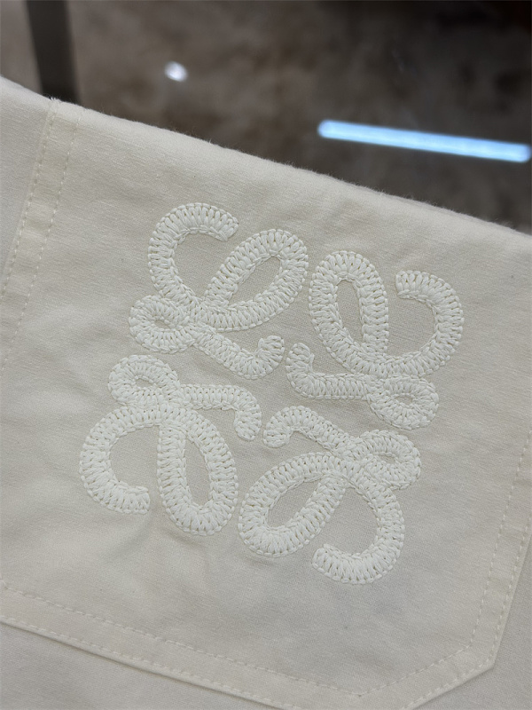 Embroidered Logo Relaxed Long Sleeve Shirt 5