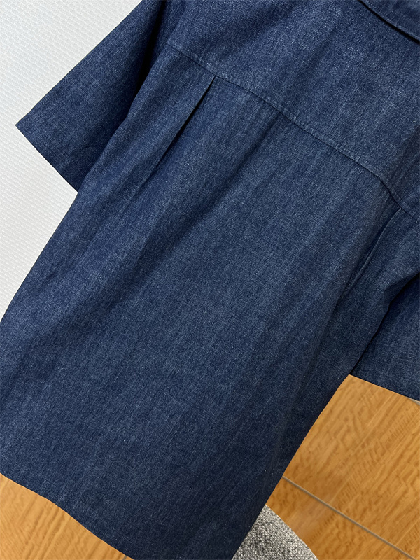 Washed Denim Short Sleeve Shirt · 4
