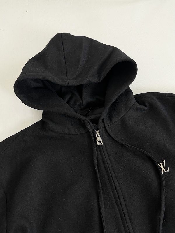 Wool Blend Hooded Zip Jacket 10