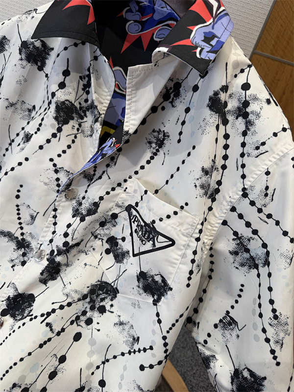 Double-Sided Print Short Sleeve Shirt · 2