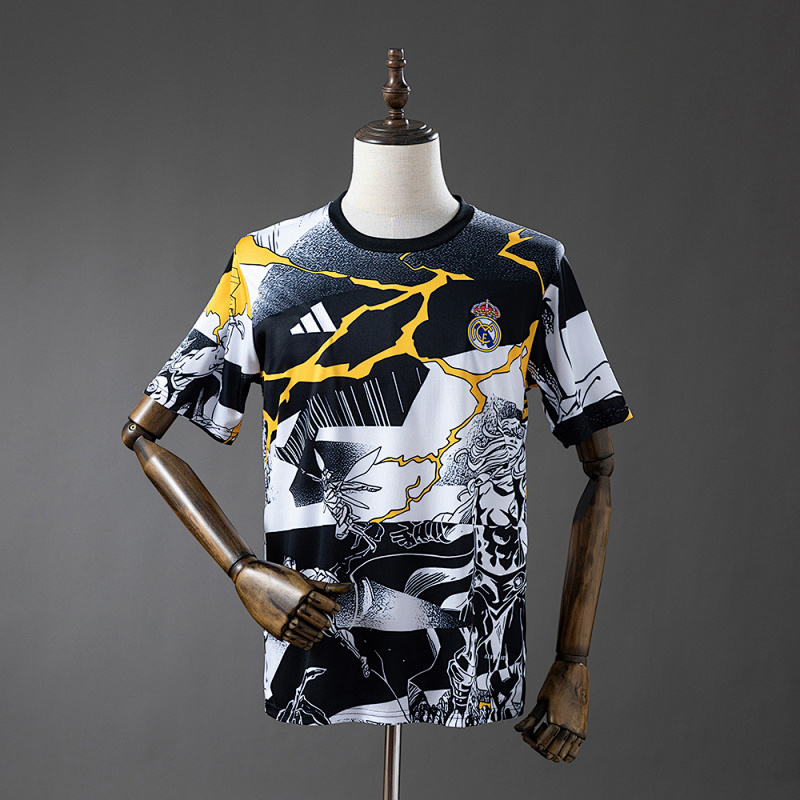 wanban-Real Madrid 25/26 Avengers - Pre-Match Black And White Jersey · 3