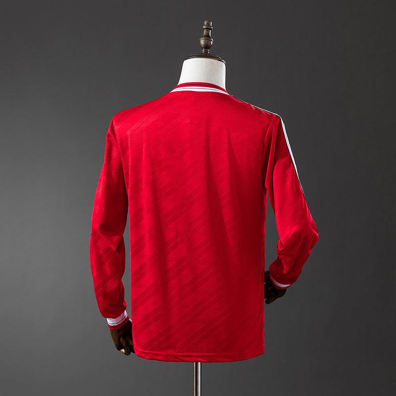wanban-M-U 1986/88 Second Away Long Sleeve Retro Jersey · 2