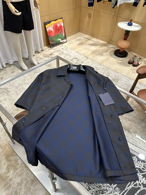 AF-xf061707 棋盘格短袖衬衫 · 4