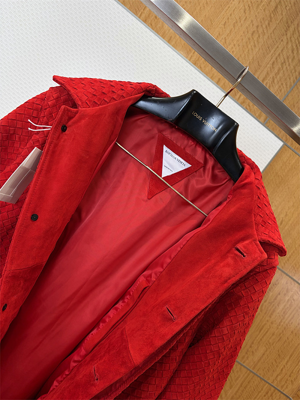 Collared Knit Mid-Length Coat · 6