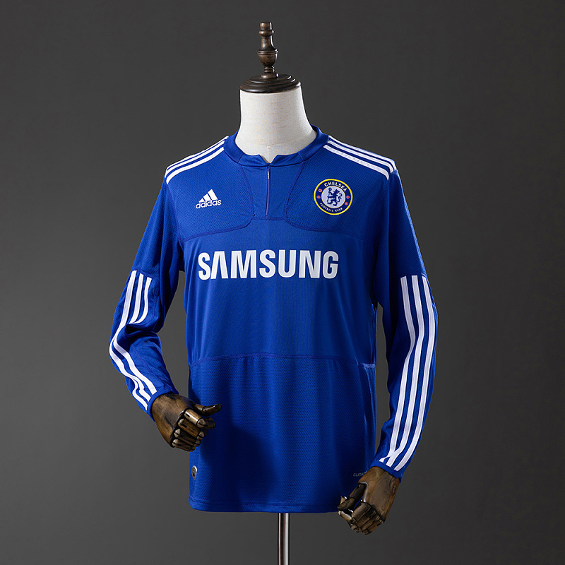 wanban-Chelsea 09/10 Home Long Sleeve Retro Jersey 2